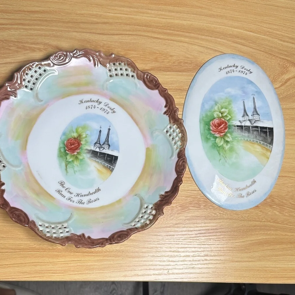 Kentucky derby 1864-1974 Decorative Plates the one hundredth run for the roses